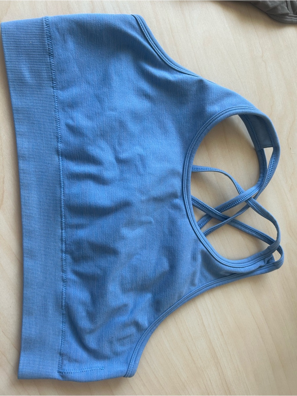 Alphalete Blue Strappy Sports Bra